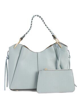 CHEVAL Made In Italy Leather Braided Handle Satchel